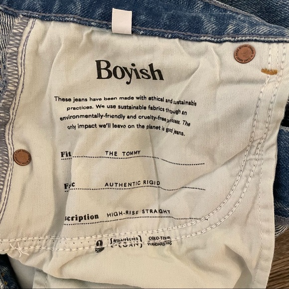 Boyish Jeans The Tommy High-Rise Rigid Straight Jeans (30) - Picture 6 of 7